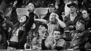 Mixed Emotions At The Game by David Friederich